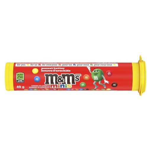 Picture of MandMS MINIS PEANUT BUTTER KING SIZE TUBE 49.3GR